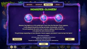 Monster Pop Auszahlungstabelle