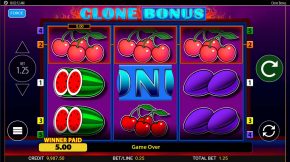 clone bonus Pflaume Kirsche Gewinn