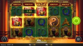 temple of wealth Baby Gewinn
