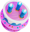 Mega Party Bucks Big Torte Symbol