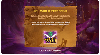 Merlin's Alchemy Free Spins