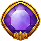 Wheel O'Gold Violetter Edelstein Symbol