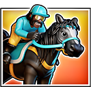 Big Bass Day at The Races Blauer Reiter Symbol