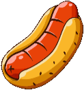 Big Burger Load It Up With Xtra Cheese Hot Dog Symbol