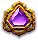 Gates of Gatot Kaca 1000 Violetter Edelstein Symbol