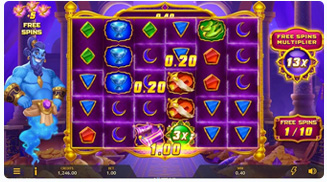 Genie's Arabian Riches Gameplay