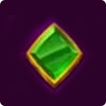 Genie's Arabian Riches Grüner Edelstein Symbol