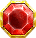 Midas King of Gold Roter Edelstein Symbol