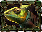 Rainforest Gold Chamäleon Symbol