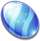 Candy Blitz Bombs Blau gestreiftes Bonbon Symbol