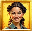 Gold Frontier Jackpots FastPot5 Girl -Symbol