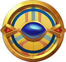 Golden Wheels of Egypt Scatter Symbol