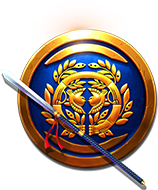 Rise of Samurai IV Blaues Wild Multiplikator Symbol