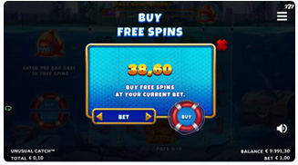 Ungewöhnlicher Fang Kauf Bonus