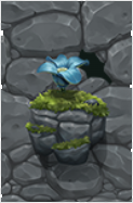 Honey Hunters Blaue Blume Symbol