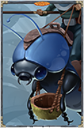 Honey Hunters Blaues Insekt Symbol