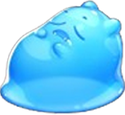 Jelly Slice Blaues Gelee Symbol