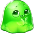 Jelly Slice Grünes Gelee Symbol
