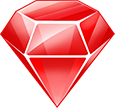 Joker's Jewels Wild Rotes Edelstein-Symbol