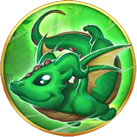 Merlin's 10K Ways Grüner Drache Symbol