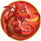 Merlin's 10K Ways Roter Drache Symbol