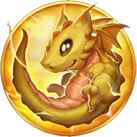 Merlin's 10K Ways Gelber Drache Symbol