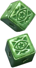 Orb of Destiny Grüne Würfel Symbol