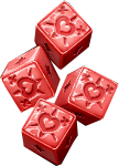 Orb of Destiny Rote Würfel Symbol