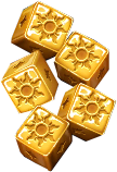 Orb of Destiny Gelbe Würfel Symbol