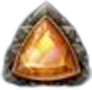 Stone Gaze of Medusa Oranges Edelstein Symbol