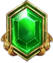 The Conqueror Grünes Edelstein-Symbol