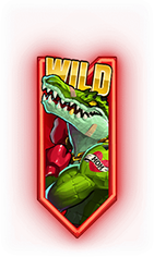 Man vs Gator Rotes Wild Symbol