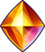 Pirate Bonanza Orangefarbenes Edelstein-Symbol