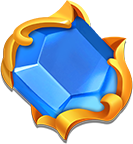 Royal Nuts Symbol Blauer Edelstein