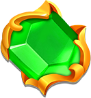Royal Nuts Grünes Edelstein Symbol