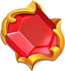 Royal Nuts Rotes Edelstein Symbol